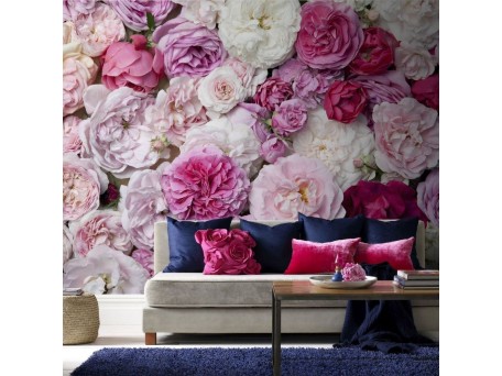Pink Bouquet Mural